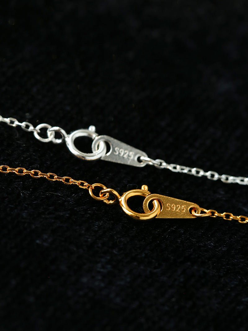 Brushed Barrel CZ Pendant Adjustable Necklace - floysun