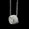 Brushed Barrel CZ Pendant Adjustable Necklace - floysun