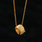 Brushed Barrel CZ Pendant Adjustable Necklace - floysun