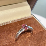 Brushed Eight - Point Star Cabochon Ring with Lab - Grown Sapphire - floysun