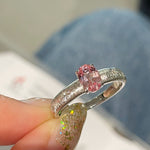 Brushed Eight - Point Star Cabochon Ring with Lab - Grown Sapphire - floysun