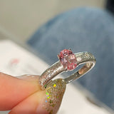 Brushed Eight - Point Star Cabochon Ring with Lab - Grown Sapphire - floysun