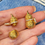 Brushed Filigree Gourd Pendant Necklace - floysun