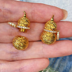 Brushed Filigree Gourd Pendant Necklace - floysun