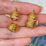 Brushed Filigree Gourd Pendant Necklace - floysun