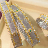 Brushed Palace - Style Sunflower Wide Cuff Bracelet - floysun