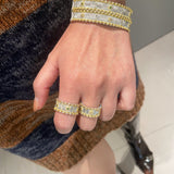 Brushed Palace - Style Sunflower Wide Cuff Bracelet - floysun