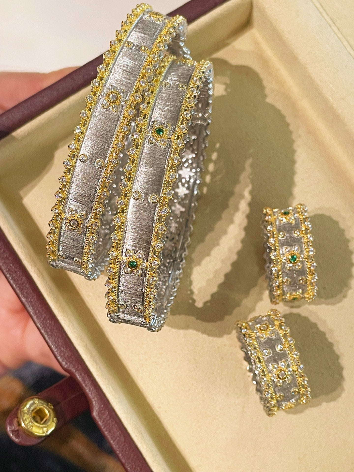 Brushed Palace - Style Sunflower Wide Cuff Bracelet - floysun