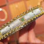 Brushed Palace - Style Sunflower Wide Cuff Bracelet - floysun