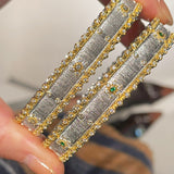 Brushed Palace - Style Sunflower Wide Cuff Bracelet - floysun