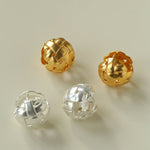 Brushed Woven Orb Earrings - floysun