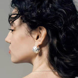 Brushed Woven Orb Earrings - floysun