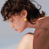 Brushed Woven Orb Earrings - floysun