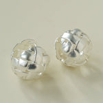 Brushed Woven Orb Earrings - floysun
