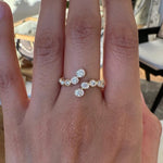 Bubble Curved Bezel Band Ring - floysun