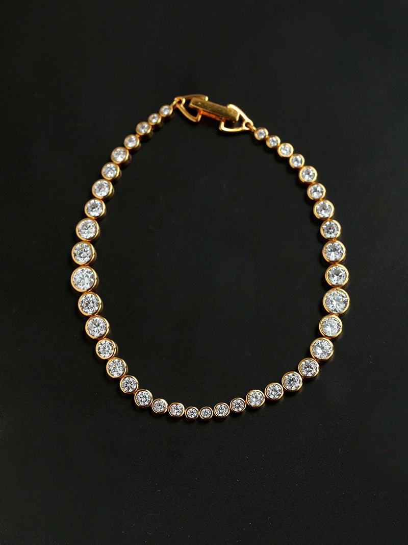 Bubble Gradient Round CZ Tennis Bracelet - floysun