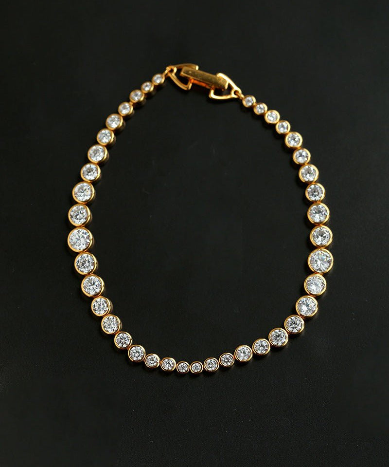 Bubble Gradient Round CZ Tennis Bracelet - floysun