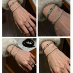 Bubble Gradient Round CZ Tennis Bracelet - floysun