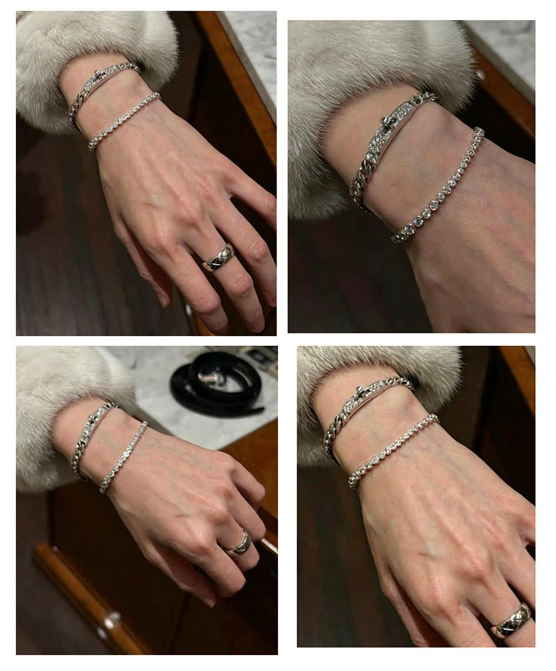 Bubble Gradient Round CZ Tennis Bracelet - floysun