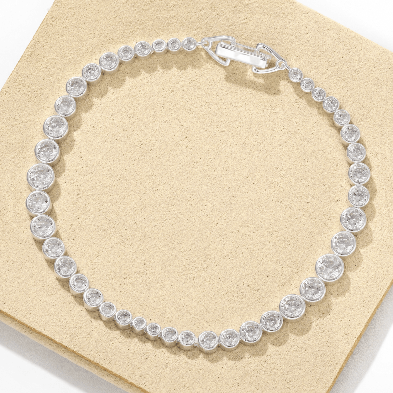 Bubble Gradient Round CZ Tennis Bracelet - floysun