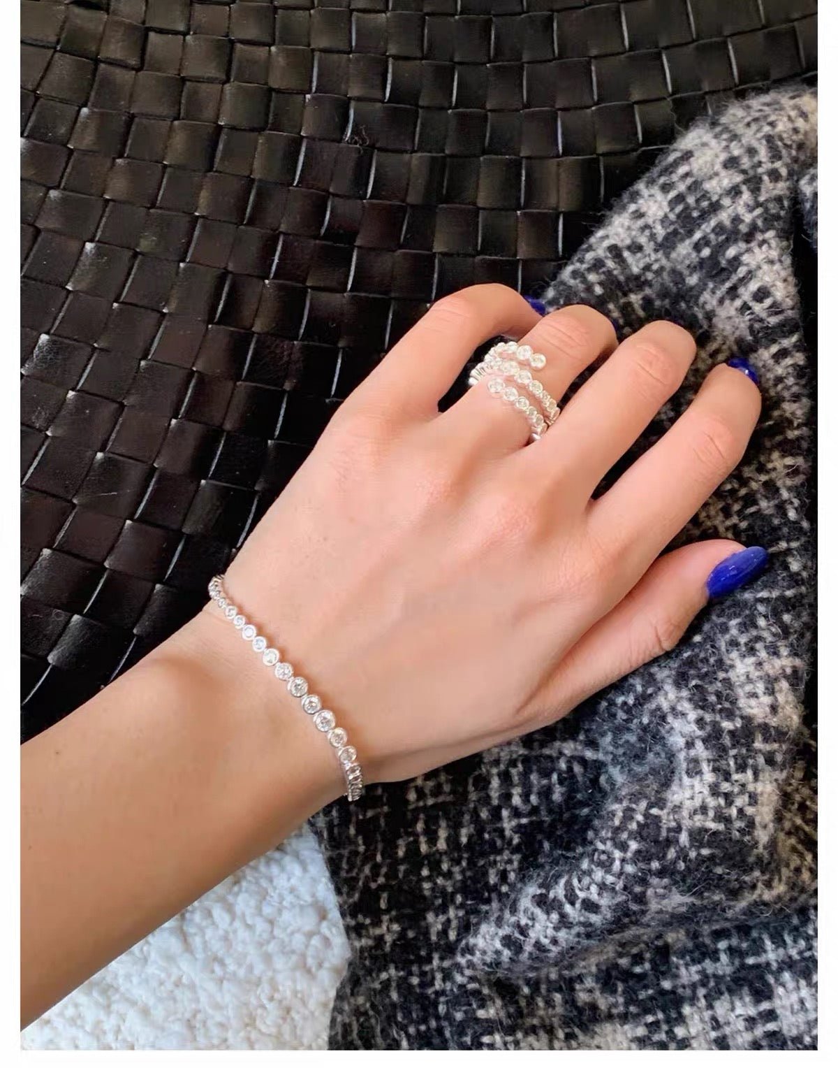 Bubble Gradient Round CZ Tennis Bracelet - floysun