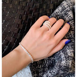 Bubble Gradient Round CZ Tennis Bracelet - floysun