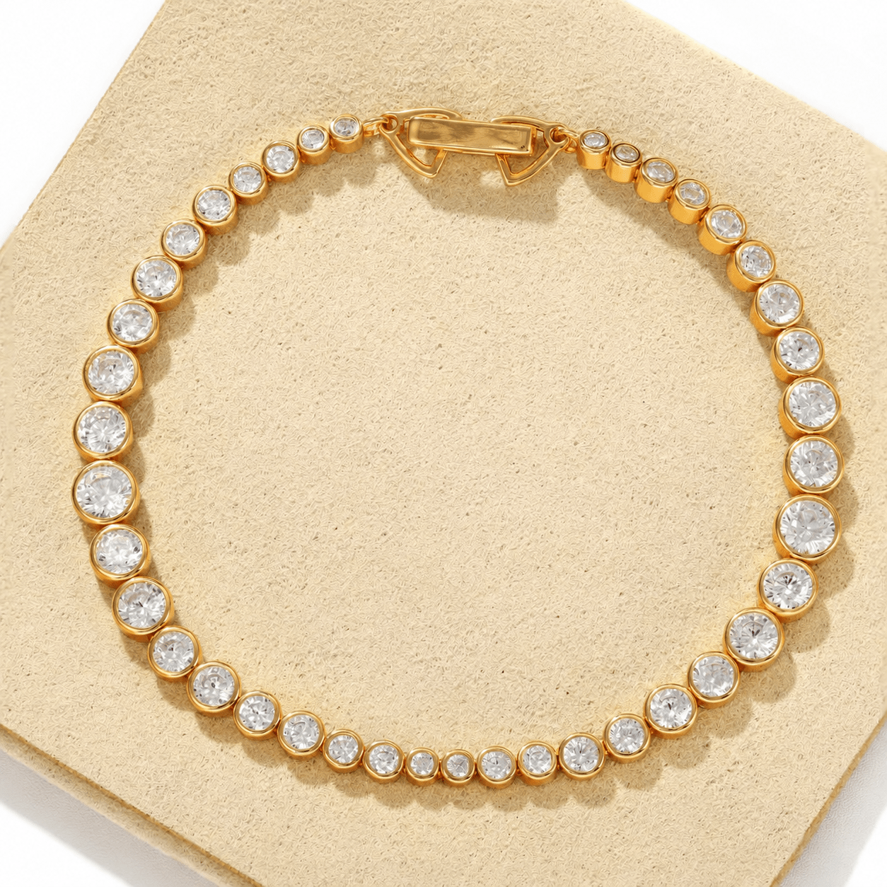 Bubble Gradient Round CZ Tennis Bracelet - floysun