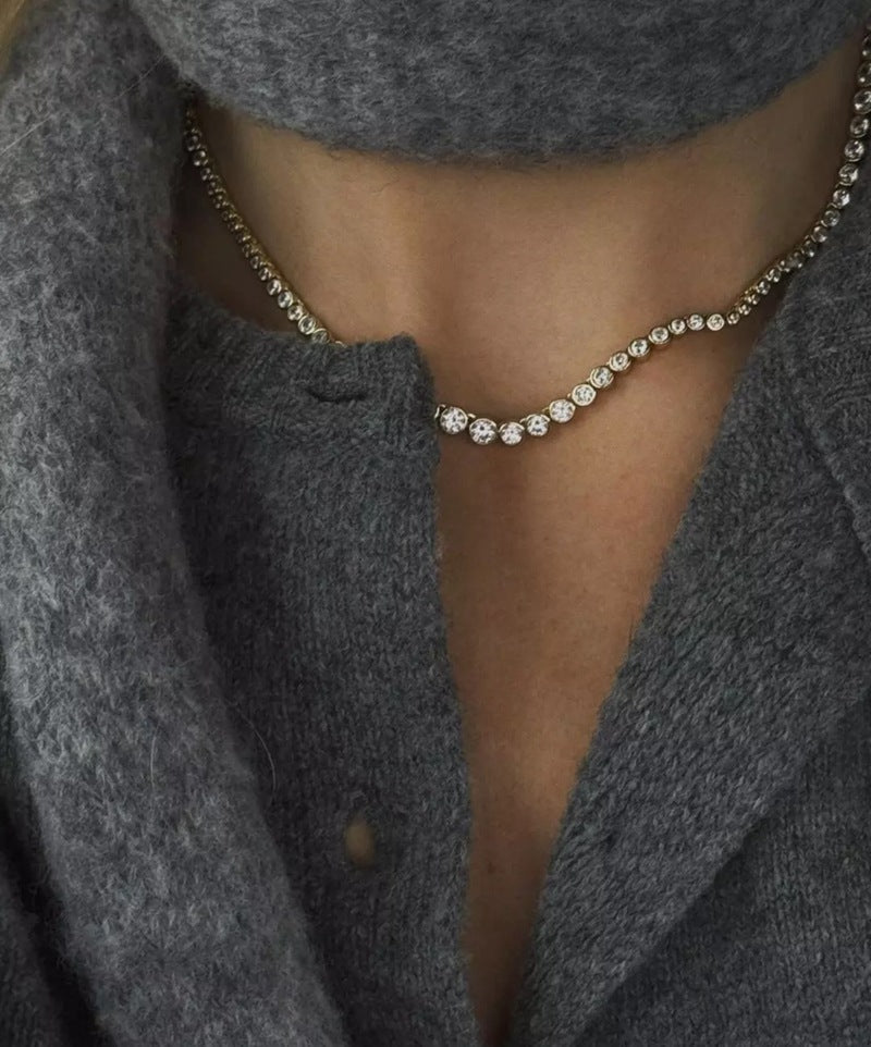 Bubble Graduated Tennis Necklace - floysun
