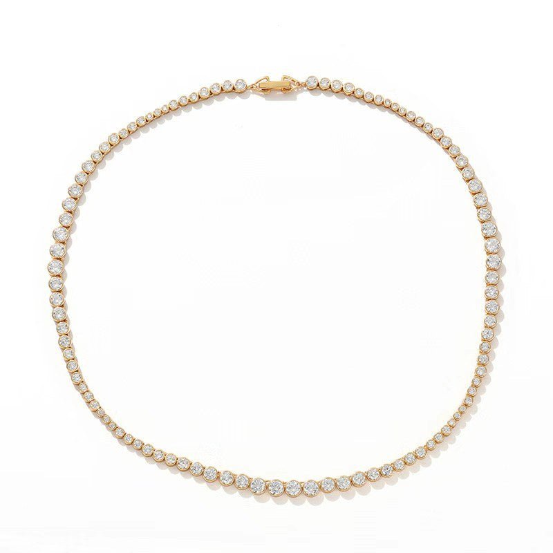 Bubble Graduated Tennis Necklace - floysun