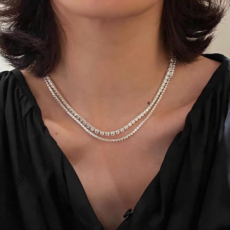 Bubble Graduated Tennis Necklace - floysun
