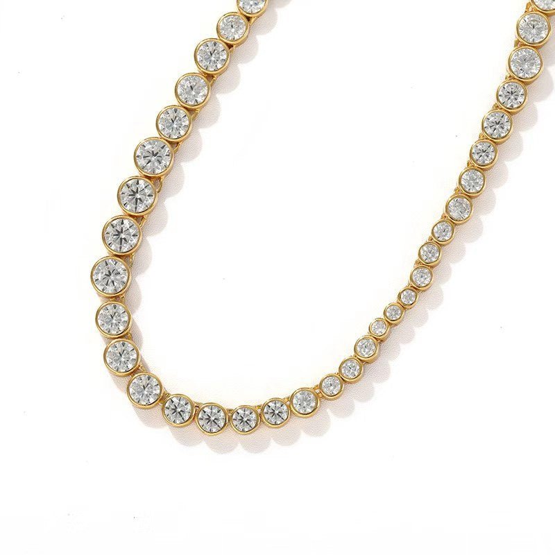 Bubble Graduated Tennis Necklace - floysun