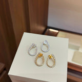 Bubble Graduated U-Shaped Hoop Earrings - floysun