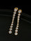 Bubble Long Gradient CZ Drop Stud Earrings - floysun