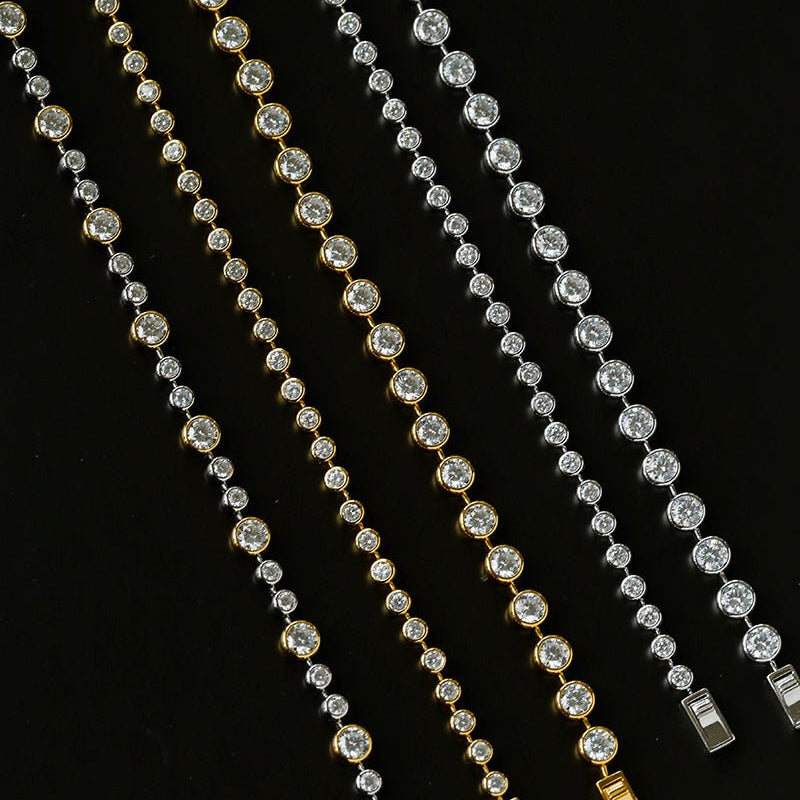 Bubble Pavé Zircon Bracelet - floysun