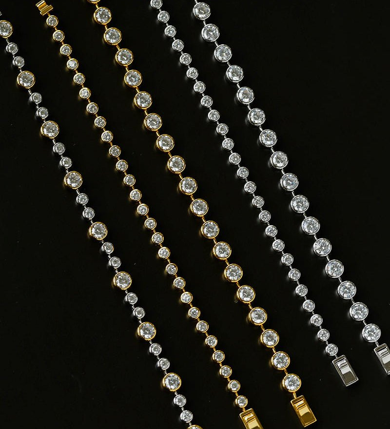 Bubble Pavé Zircon Bracelet - floysun
