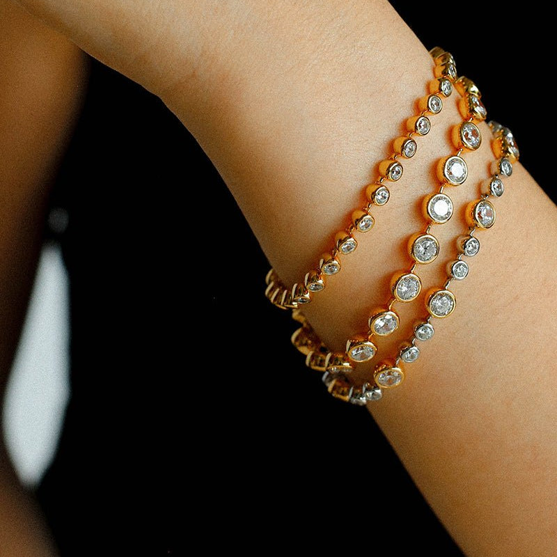 Bubble Pavé Zircon Bracelet - floysun