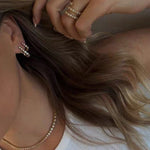 Bubble Triple Layer Spiral Bezel CZ Ring - floysun