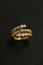 Bubble Triple Layer Spiral Bezel CZ Ring - floysun