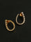 Bubble U-Shaped Gradient CZ Hoop Stud Earrings - floysun