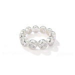 Bubble Zircon Band Ring | 925 Silver Stacking Ring - floysun