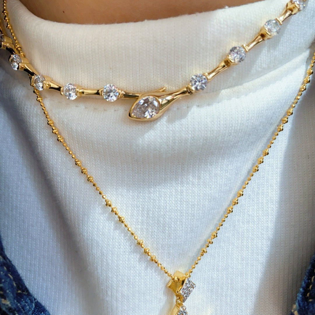 BubbleGlow Pavé Series Choker Necklace - floysun