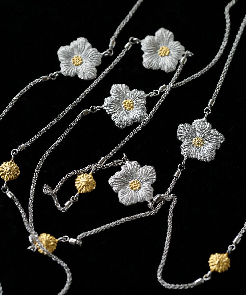 Buccellati - Inspired Daisy & Gardenia Long Necklace - floysun