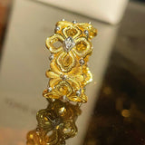 Buccellati - Inspired Matte Multi - Floral Ring - floysun