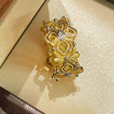 Buccellati - Inspired Matte Multi - Floral Ring - floysun