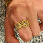 Buccellati - Inspired Matte Multi - Floral Ring - floysun
