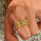 Buccellati - Inspired Matte Multi - Floral Ring - floysun