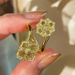 Bucellati - Inspired Double Blossom Open Ring - floysun