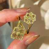 Bucellati - Inspired Double Blossom Open Ring - floysun