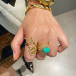 Bucellati - Inspired Double Blossom Open Ring - floysun