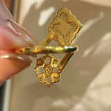 Bucellati - Inspired Double Blossom Open Ring - floysun